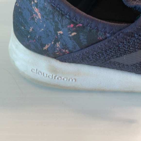 Adidas Women Navy Running Tennis Shoe Size 9 - Picture 4 of 7